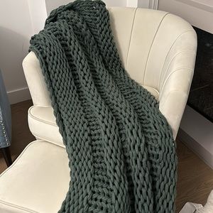 Decorative throw blanket